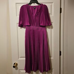 Express Purple Pleated Women's Dress